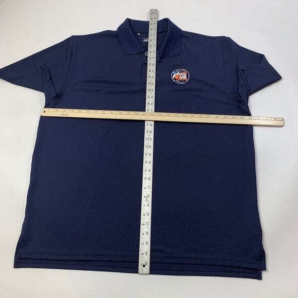 Under Armour Polo Shirt Mens XL Navy Blue Final Four Houston NCAA Basketball - Picture 8 of 12